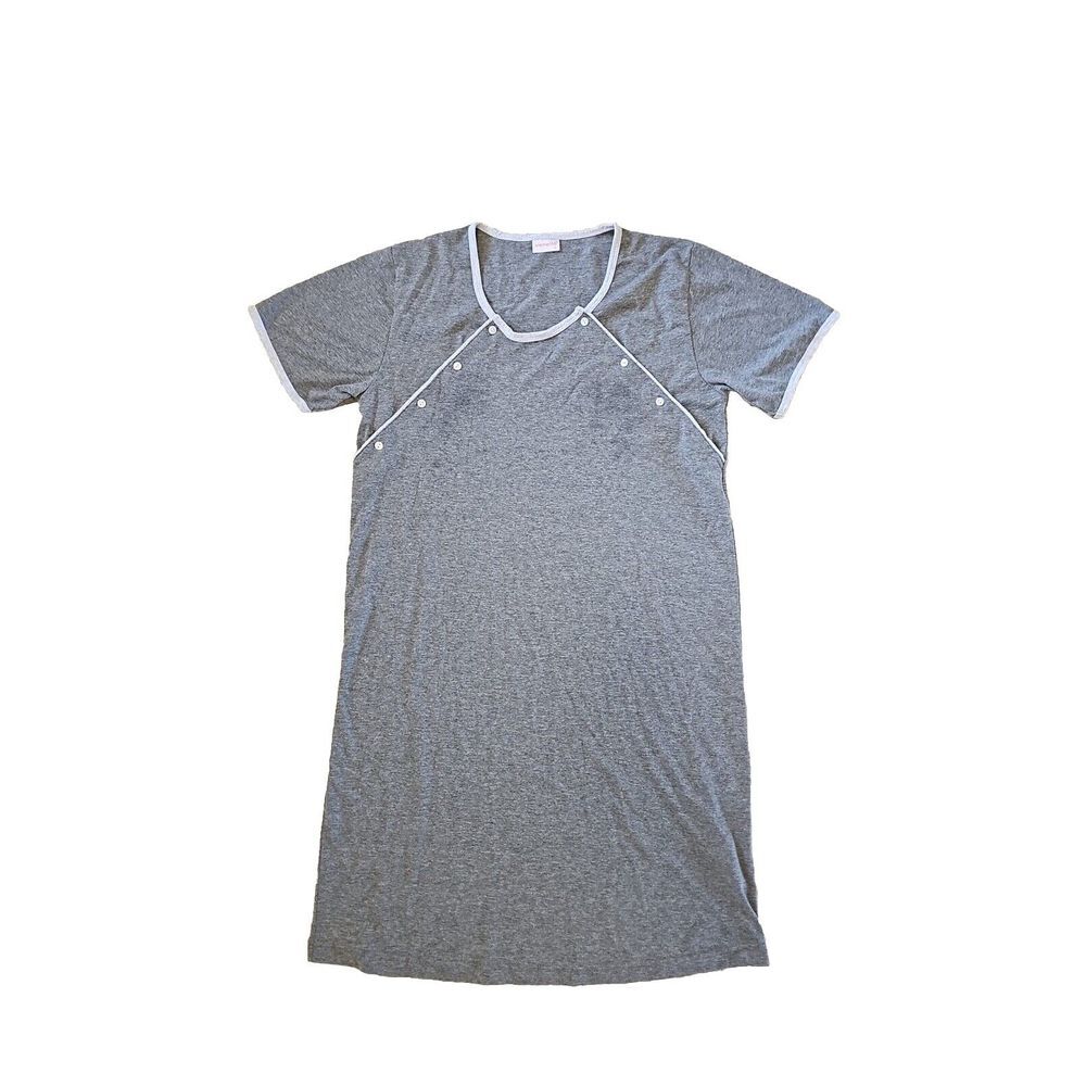 Vienetta Gray‎ Dress Buttons On Side Size Small